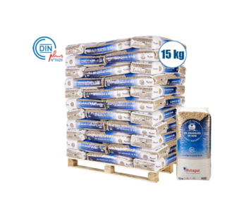 Butagaz Pellet DIN+ 100% naaldhout – pallet van 66 zakken van 15KG – levering inbegrepen